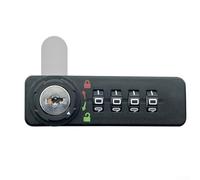Cerradura de combinación con código de 4 dígitos para archivadores, cajones y muebles de oficina en casa con pestillo giratorio fiable (abierto a la derecha)