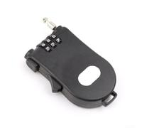 Cerradura de combinación con cuerda de alambre de acero retráctil de 1,05 m, para equipaje, mochilas, cajas de joyería, taquillas, cofres de herramientas, portátil, acero ABS, negro, para viajes a