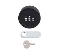 Cerradura de combinación de 3 dígitos para gabinete, aleación de zinc, cerradura de contraseña ajustable para buzón, cajón, caja de herramientas, taquilla escolar, caravana, en blanco o negro, 20 mm o