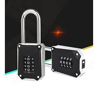 Cerradura de combinación de código repetible,cerradura de combinación de números de 4 dígitos, cerradura larga,candado, cerradura de combinación,cerradura de gabinete de almacenamiento de gimnasio,