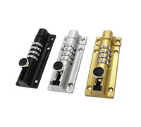 Cerradura de combinación digital de aleación de zinc con mecanismo de leva para puertas de madera y unidades de almacenamiento que requieren seguridad no electrónica (negro)