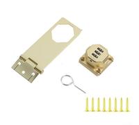 Cerradura de combinación multiusos para armarios, refrigeradores, cajones, cerradura de aleación de zinc con código de usuario para seguridad personalizada (dorado)
