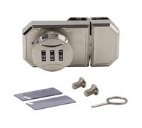 Cerradura de combinación para puertas de cristal de aleación de zinc, configuración de perforación para el hogar y la oficina, asegura tus armarios y con fácil instalación