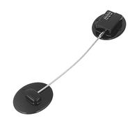 Cerradura de Combinación para Refrigerador, Rotación de 360 grados, Adhesivo que No Deja Marcas, Cerradura de Seguridad Infantil de Plástico para Congelador para Niños (Negro)
