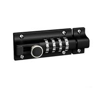 Cerradura de combinación resistente con perno de mortaja para puertas al aire libre, impermeable, resistente al óxido, cerradura de aleación de zinc con tornillos antirrobo, hebilla de puerta lateral
