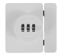 Cerradura de combinación sin llave de aleación de zinc con código de 3 dígitos para soluciones de seguridad de gabinetes y cajones (blanco)