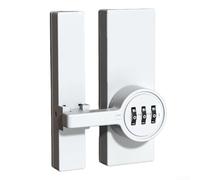 Cerradura de contraseña de aleación de zinc con código luminoso de 3 dígitos diseñado para una protección segura de varios tipos de puertas y fácil montaje (blanco)