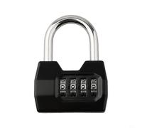 Cerradura de contraseña multiusos de 4 dígitos hecha de aleación de zinc y acero para taquillas de gimnasio, armarios de dormitorio, equipaje y protección de almacenamiento al aire libre