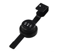 Cerradura de contraseña para puerta corredera para armarios de cristal, instalación no penetrante, adecuada para armarios de colección y exhibición (negro)