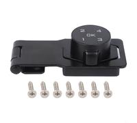 Cerradura de contraseña para puertas correderas de armarios, refrigeradores y puertas de madera, con entrada sin llave y construcción de aleación de zinc para un bloqueo seguro (negro)