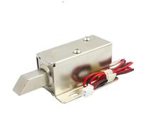 Cerradura de Control eléctrica DC12V, cerradura electrónica pequeña, Mini perno eléctrico, puerta solenoide, carrera 12mm, mortaja, 1 Uds