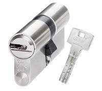 Cerradura de doble cilindro para ABUS Bravus 2500 MX | Cilindro de seguridad con tecnología magnética | Función de emergencia y peligro | 3 llaves de seguridad + tarjeta de seguridad (40/60)