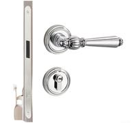 Cerradura de embutir para puerta de habitación, trampa magnética silenciosa | Cierre magnético silencioso, sin interferencias, ideal para dormitorio, oficina, habitación de hotel, 55 mm de mandril