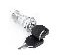 Cerradura De Encendido 12-24V Interruptor Pulsador Giratorio De Metal Con Llave, Autobloqueo, Reinicio Automático, Retención, LED, NO/NC(1NO1NC(Red),Reset,16mm)