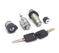 cerradura de encendido 4D0905855G 4B0905851B Compatible Con A6 C5 B4 1.9TDI Juego De Cerradura Completo Interruptor De Encendido Puerta Izquierda Cilindro De Barril De Cerradura De Maletero(SET)