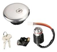 Cerradura De Encendido Para Suzuki Para GN125 1982-2001 1 Juego De Cerradura Encendido Motocicleta, Tapa Del Tanque Combustible, Kit Accesorios Llave Asiento