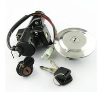 Cerradura De Encendido Para YBR125 2005 2006 2007 2008 2009 Kit De Interruptor De Encendido De Motocicleta Conjunto De Tapa De Tanque De Combustible Con 2 Llaves Cerradura Encendido Moto