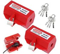 Cerradura de enchufe para lavadora, 2 unidades, enchufe con cerradura, de plástico de alta calidad, para cable de alimentación, caja fuerte