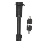 Cerradura de enganche de remolque con llaves, 5/8 de diámetro, 3 pulgadas de longitud, pasador de enganche para camión, coche, barco, receptor Clase III IV, 2 pulgadas, 2-1/2 (TYTCS75B (Negro))