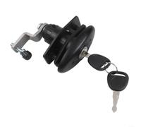 Cerradura de escotilla negra para caravana o autocaravana, color negro | Cuerpo de aleación de zinc, inserto de nailon, 18 mm de diámetro, se adapta a agujeros de 19 mm, acabado resistente a la