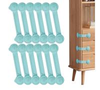 Cerradura de gabinete ajustable,Cerraduras de armario a prueba de niños,Protección Hebilla de rotación de 360° | Paquete de 12 cerraduras de seguridad para puertas de armarios, cajones, puertas y arma