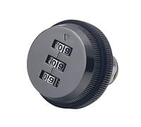 Cerradura de gabinete con combinación de 3 dígitos: cerradura de seguridad sin llave for gabinetes, cajones, buzones y más(Iron Grey)