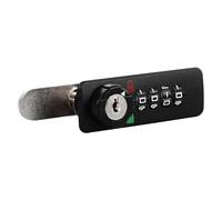 Cerradura de gabinete con combinación de 4 dígitos, cerradura de combinación mecánica con llave, cerradura de seguridad con contraseña de alta seguridad para taquillas, cajones