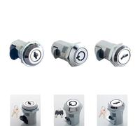 Cerradura de gabinete con llave plana y llave tubular for caja electrónica, gabinete contra incendios, automóvil, camión, tren, industria, máquina MS466, 1 unidad(818-1)