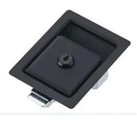 Cerradura de gabinete con tirador plano, cerradura de panel cuadrado, cerradura de puerta de tipo pesado, cerradura plana de presión, 1 unidad(XK101BS)