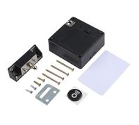 Cerradura de gabinete inteligente, Cerradura electrónica para cajón, Cerradura invisible BT sin taladro Cerradura todo en uno (negro)