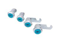 Cerradura de Gabinete MS103 Cilindro Leva for Muebles con 2 Llaves Plata 16-40mm(25mm)