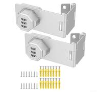 Cerradura de gabinete sin llave, combinación de 3 dígitos, cerradura de contraseña de aleación de zinc con agujero de tornillo oculto, para una fácil instalación para archivadores, escritorios