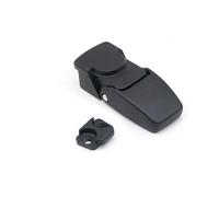Cerradura de hebilla mecánica for caja de distribución, cerradura for puerta de armario, cerradura cuadrada pequeña oculta, llave doble, 1 unidad(Black keyless)