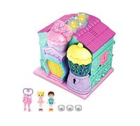 Cerradura de juguete para casa de juegos de princesas, color rosa | Pequeño juego de princesa Fantasy Lights Dancing Castle juguete musical decoración navideña