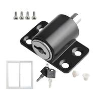 Cerradura De La Puerta De La Ventana Deslizante - Tope De Aluminio A Prueba De Deslizamiento, Dispositivo De Seguridad Con Llave Ajustable, Pinza Antirrobo Humanizada, Bloqueador De Ventana Segura Con