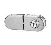 Cerradura de la puerta de vidrio Cerradura de seguridad antirrobo de acero inoxidable para 10mm -12mm Espesor Doble Oscilación Con Bisagras Puerta deslizante de empuje sin marco