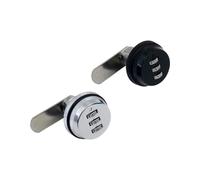 Cerradura de lengüeta de aleación de zinc adecuada para cajón, archivador, puerta, caja de distribución, 1 unidad (chapado en cromo, 25 mm)