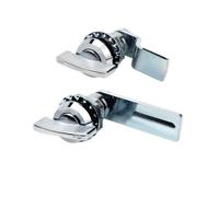 Cerradura de lengüeta giratoria MS816-30X, placa de bloqueo for puerta de gabinete, retráctil y ajustable, 1 unidad(Bends)