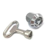 Cerradura de leva, cerradura de archivador, Cerradura de leva for gabinete con llave triangular for caja luz tren, subestación metro JA54 A, 1 pieza