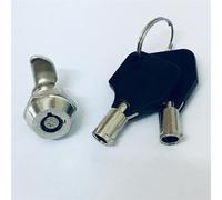 Cerradura de leva, cerradura de archivador, Cilindro de cerradura leva tubular for cajón, puerta, buzón, gabinete, herramienta, 2 llaves MS102, niquelado