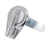Cerradura de leva con candado para armarios, cajones, taquillas, archivadores, armarios, unidades de almacenamiento, aleación de zinc, hierro, 20 mm, 25 mm, color plateado (modelo mejorado de 20 mm)