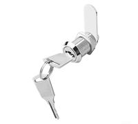 Cerradura de leva con llave de aleación de zinc duradera para gabinete, cajón, buzón, armario de herramientas, vitrina, archivador y caja de luz, cerradura segura con llaves para el hogar (20 mm)