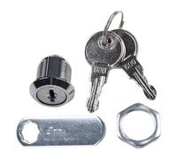 Cerradura de leva de aleación de metal para taquillas y armarios viene con 2 llaves, se adapta a agujeros de 18 mm, para archivar y almacenar correo de forma segura (16 mm)