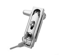 Cerradura de leva de aleación de zinc, 109 mm, IP66, resistente a la | Aleación de zinc fundido a presión, junta de silicona IP66, resistente a la intemperie, para exteriores