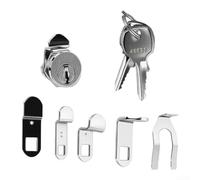 Cerradura de leva de aleación de zinc 17,5 mm buzón seguro | Aleación de zinc, 17,5 mm de diámetro, para buzones y armarios, duradero (1 juego)