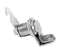 Cerradura de leva de aleación de zinc para armarios, taquillas, buzones, cajas de herramientas y muebles, candado de seguridad compatible con candado, plateado, 16 mm, 20 mm, 25 mm, 30 mm