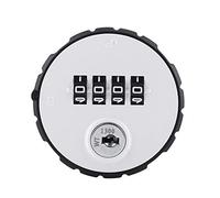 Cerradura de leva de combinación de 4 dígitos, código de aleación de zinc, combinación de código de leva, conveniente cerradura segura con contraseña, con llaves, 20 mm (grosor de instalación 20 mm)