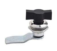 Cerradura de leva for gabinete sin llave, distribución de lengüeta cilíndrica, puerta, chasis eléctrico, 1 unidad(Bright White Black)