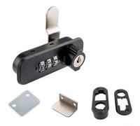 Cerradura de leva para cajón de archivador y puerta de oficina Diseño de combinación mecánica ABS Aleación de zinc Indicador rojo verde (B)