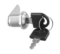 Cerradura de leva para cajón de buzón, cajón y archivador o gabinete de herramientas, cerradura de leva de aleación de zinc, con 2 llaves, compatible con puertas de vidrio y metal de madera, con llave